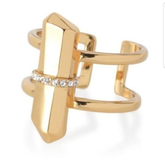 Stella & Dot Rebel Ring - Gold - Size M/L (7-8) - Picture 2 of 6